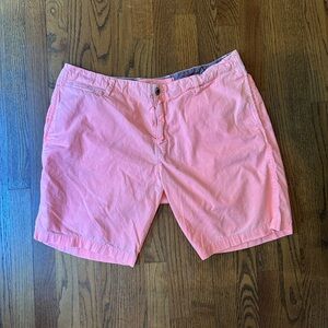 Paperbacks Cotton Garment-Dyed Shorts fiber content pink size 38 9 in inseam